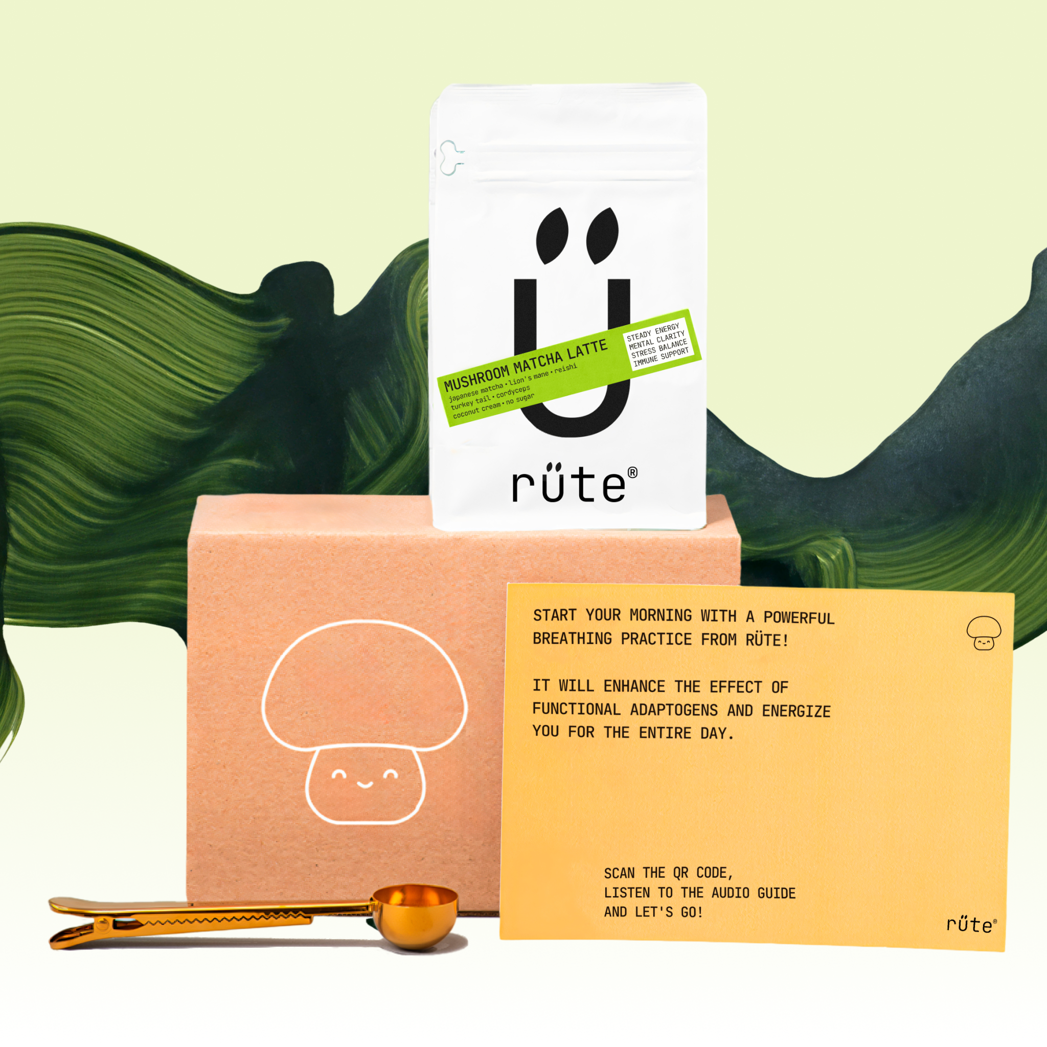 Mushroom Matcha Latte