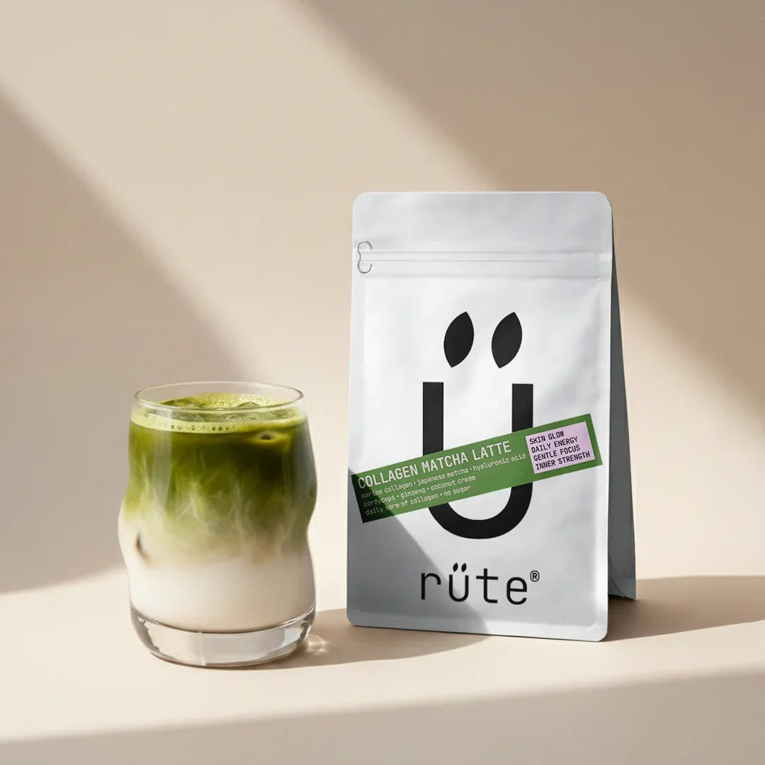 Collagen Matcha Latte by Rüte