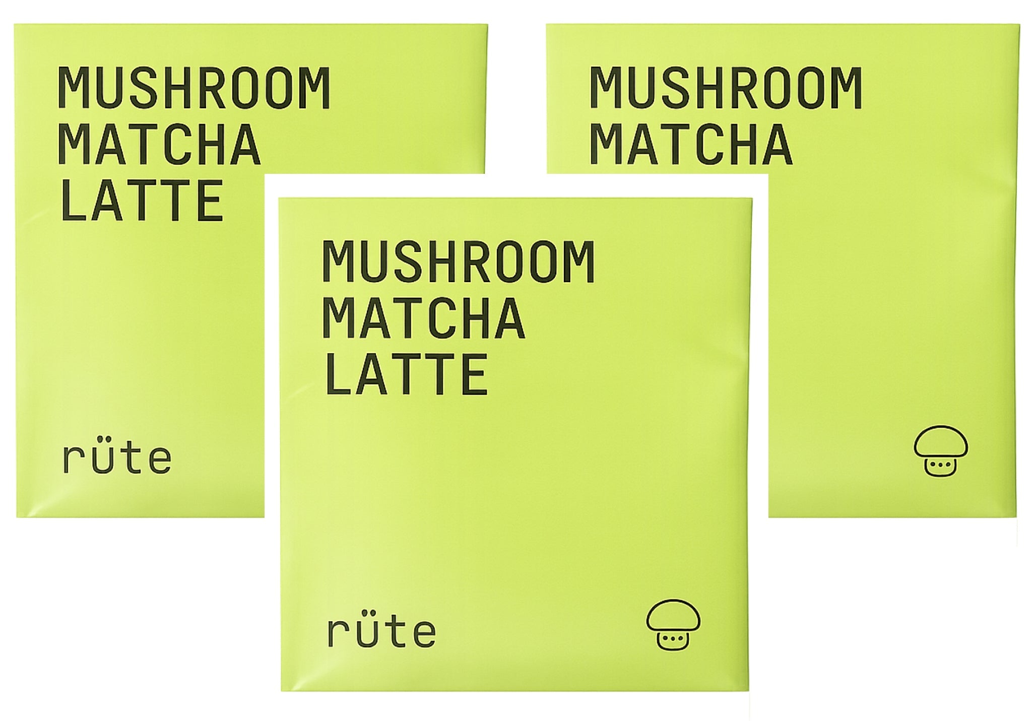 Mushroom Matcha Latte in sachets